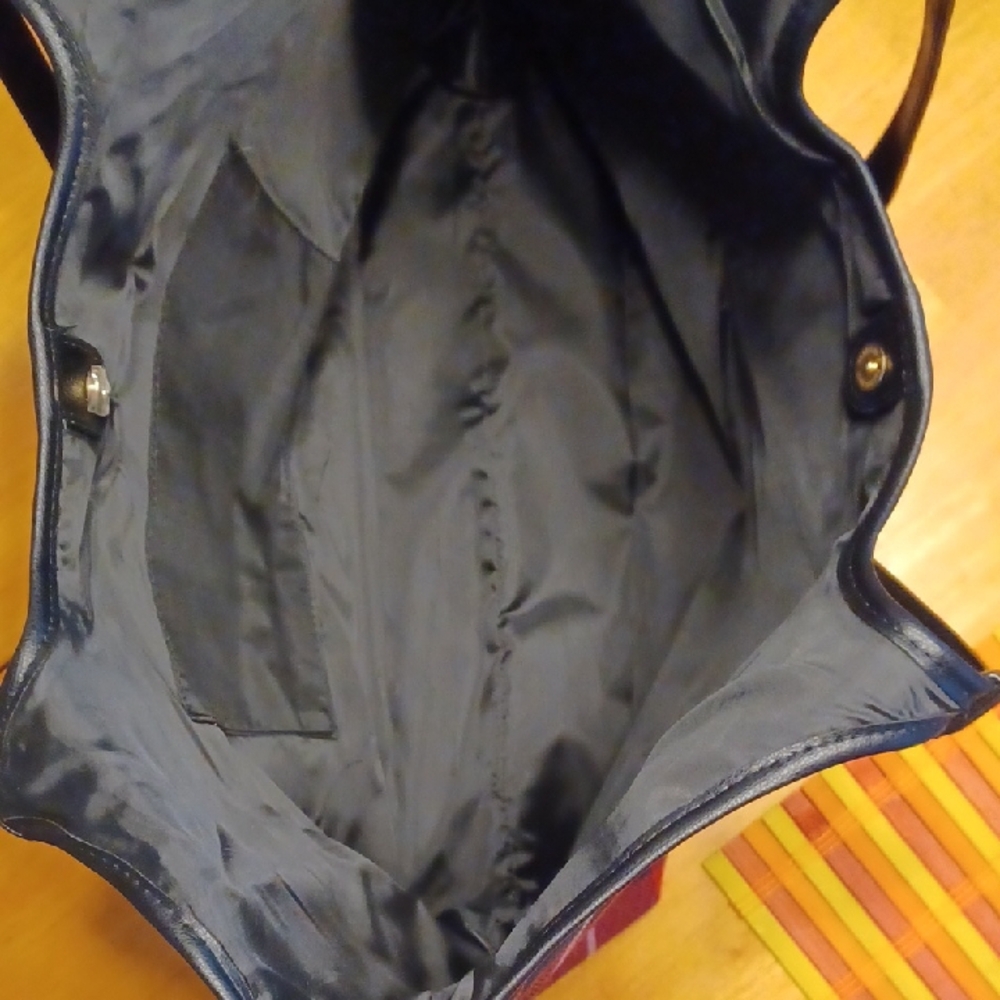 Victoria's Secret Red and Black Checkered Tote - Picture 8 of 8
